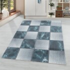 Kurzflor Teppich OTTAWA Blau 140 x 200 cm