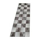 Kurzflor Teppich OTTAWA Braun 80 x 250 cm