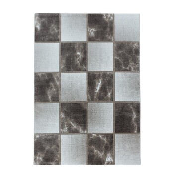 Kurzflor Teppich OTTAWA Braun 140 x 200 cm