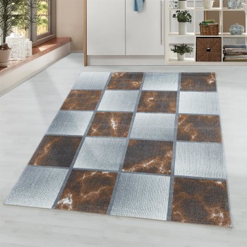 Kurzflor Teppich OTTAWA Kupfer 140 x 200 cm