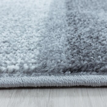 Kurzflor Teppich OTTAWA Grau 80 x 250 cm