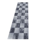 Kurzflor Teppich OTTAWA Grau 80 x 250 cm