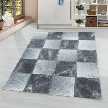 Kurzflor Teppich OTTAWA Grau 140 x 200 cm