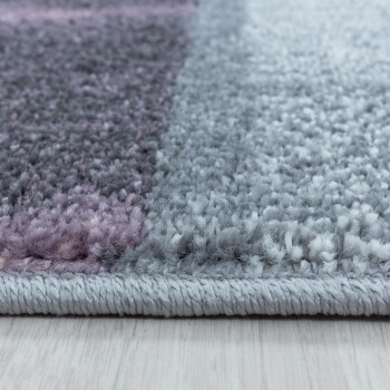 Kurzflor Teppich OTTAWA Violett 80 x 250 cm