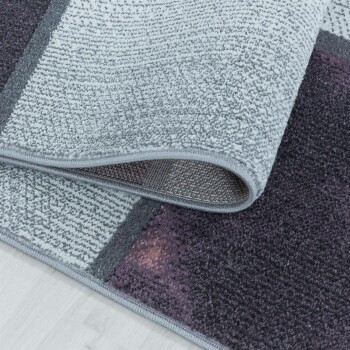 Kurzflor Teppich OTTAWA Violett 80 x 250 cm
