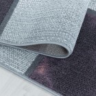 Kurzflor Teppich OTTAWA Violett 80 x 250 cm