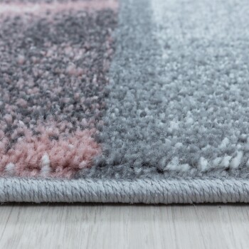 Kurzflor Teppich OTTAWA Rosa 80 x 250 cm