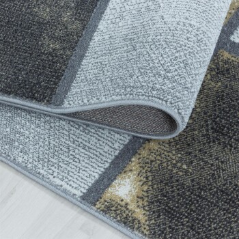 Kurzflor Teppich OTTAWA Gelb 140 x 200 cm