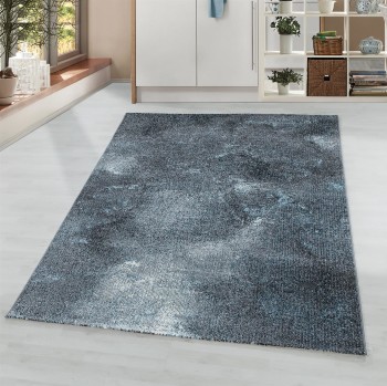 Kurzflor Teppich OTTAWA Blau 80 x 150 cm