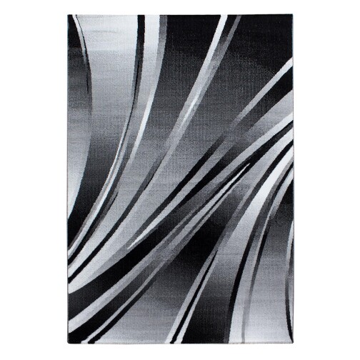 Kurzflor Teppich PARMA Schwarz 200 cm x 290 cm