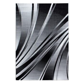 Kurzflor Teppich PARMA Schwarz 200 cm x 290 cm