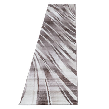 Kurzflor Teppich PARMA Braun 80 x 300 cm