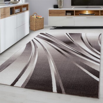 Kurzflor Teppich PARMA Braun 140 x 200 cm