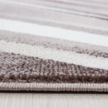 Kurzflor Teppich PARMA Braun 140 x 200 cm