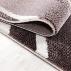Kurzflor Teppich PARMA Braun 140 x 200 cm