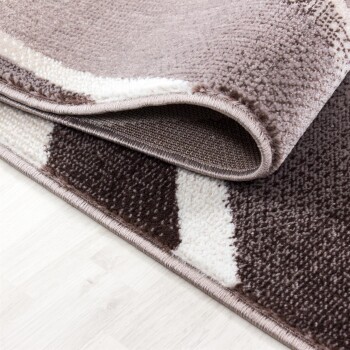 Kurzflor Teppich PARMA Braun 280 x 370 cm