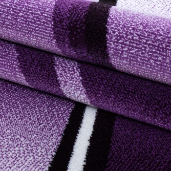 Kurzflor Teppich PARMA Violett 80 x 300 cm