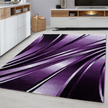Kurzflor Teppich PARMA Violett 140 x 200 cm