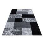 Kurzflor Teppich PARMA Schwarz 140 x 200 cm