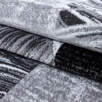 Kurzflor Teppich PARMA Schwarz 160 cm x 230 cm