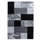 Kurzflor Teppich PARMA Schwarz 280 x 370 cm