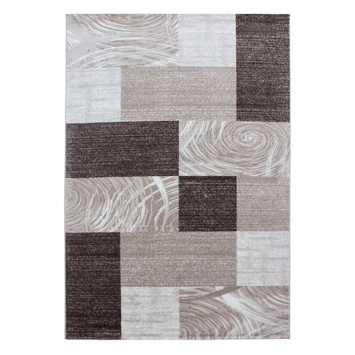 Kurzflor Teppich PARMA Braun 120 cm x 170 cm