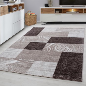 Kurzflor Teppich PARMA Braun 120 cm x 170 cm