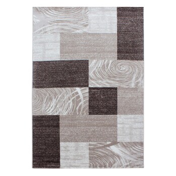 Kurzflor Teppich PARMA Braun 240 x 340 cm
