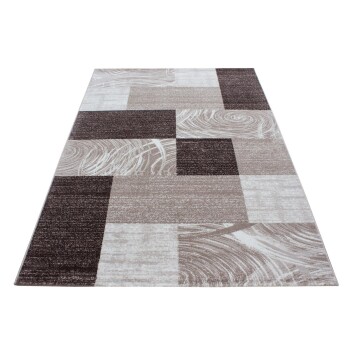 Kurzflor Teppich PARMA Braun 240 x 340 cm