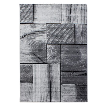 Kurzflor Teppich PARMA Schwarz 160 cm x 230 cm