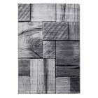 Kurzflor Teppich PARMA Schwarz 160 cm x 230 cm