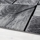 Kurzflor Teppich PARMA Schwarz 160 cm x 230 cm