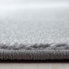 Kurzflor Teppich PARMA Schwarz 80 x 300 cm