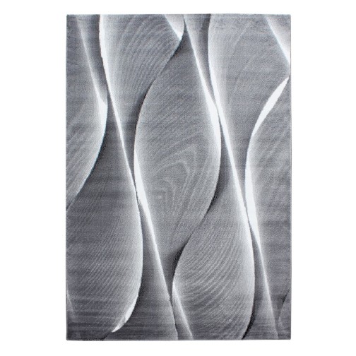 Kurzflor Teppich PARMA Schwarz 160 cm x 230 cm