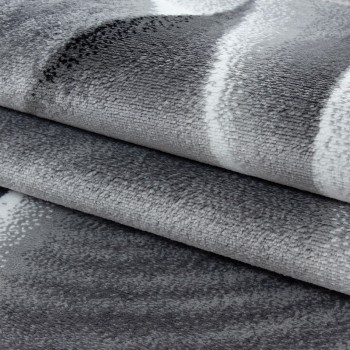 Kurzflor Teppich PARMA Schwarz 160 cm x 230 cm