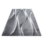 Kurzflor Teppich PARMA Schwarz 160 cm x 230 cm