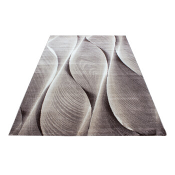 Kurzflor Teppich PARMA Braun 80 x 150 cm