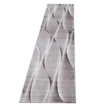 Kurzflor Teppich PARMA Braun 80 x 300 cm