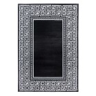 Kurzflor Teppich PARMA Schwarz 120 cm x 170 cm