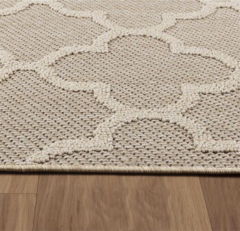 Outdoor Teppich PATARA Beige 80 x 250 cm