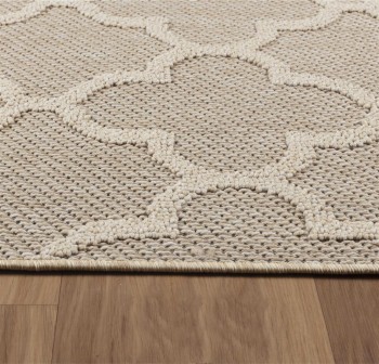 Outdoor Teppich PATARA Beige 160 cm x 230 cm