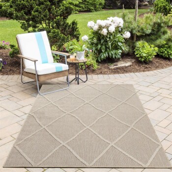 Outdoor Teppich PATARA Beige 200 cm x 290 cm