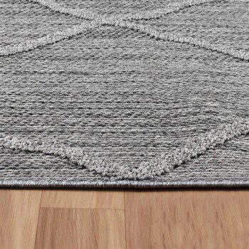 Outdoor Teppich PATARA Grau 80 x 250 cm