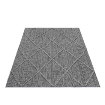 Outdoor Teppich PATARA Grau 140 x 200 cm