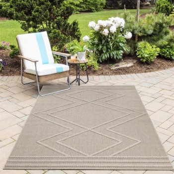 Outdoor Teppich PATARA Beige 80 x 150 cm