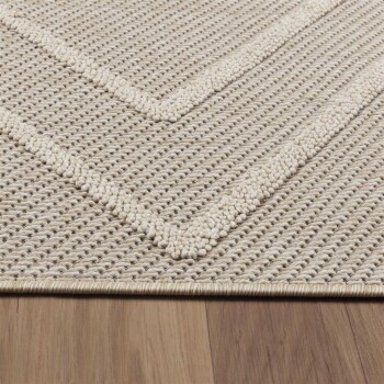 Outdoor Teppich PATARA Beige 120 cm x 170 cm