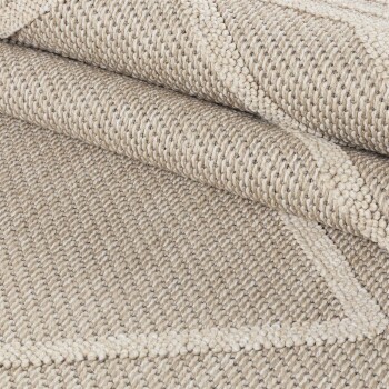 Outdoor Teppich PATARA Beige 140 x 200 cm