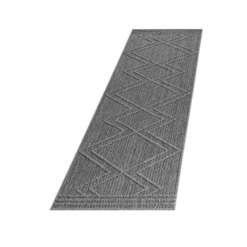 Outdoor Teppich PATARA Grau 80 x 250 cm