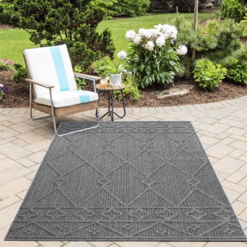 Outdoor Teppich PATARA Grau 160 cm x 230 cm