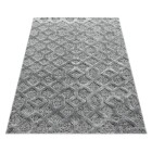 Hochflor Teppich PISA Grau 120 cm x 170 cm